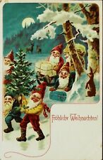 Sweet Fantasy 1908 Santa Elf helpers rabbit deer Christmas Germany picture