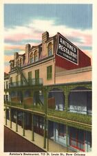 Postcard LA New Orleans Antoines Restaurant 713 St Louis Street Vintage PC H9074 picture