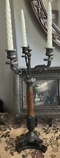 Antique French Sevres Gold Gilded Bronze & Hand  Candelabra picture