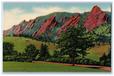 1951 The Flatirons Giant Sandstone Boulder Colorado CO Vintage Unposted Postcard picture