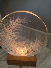 Vintage Frank R Albrecht Carved LUCITE/Acrylic Light picture