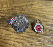 911 NYFD Shield with Flag Hat/Lapel Pin picture