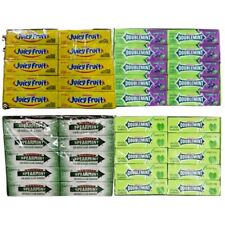 Chewing Gum Wrigley's Juicy Fruit, Spearmint, Blueberry, Double Mint 100 Sticks. picture