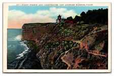 Point Firmin And Lighthouse, Los Angeles Harbor, California Postcard picture
