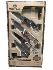 Mossy Oak 4 Pack Variety 7-inch Fixed Blade Knife Set / Sheaths picture