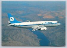 Airplane Postcard Belgian Sabena Airlines Airways Boeing 737-329 GK19 picture