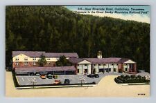 Gatlinburg TN-Tennessee, Aerial View New Riverside Hotel Vintage Postcard picture