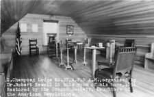 Champoeg Lodge roadside Oregon #27 Interior 1950s RPPC Photo Postcard 20-6618 picture