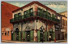 New Orleans, Louisiana - Old Absinthe House, Bourbon St. - Vintage Postcard picture