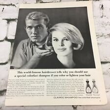 Vintage 1963 George Masters Of Hollywood Clairol Shampoo Advertising Print Ad  picture