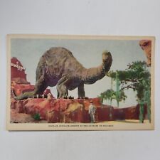 Sinclair Dinosaur Exhibit Chicago IL Illinois World's Fair Vintage Postcard picture