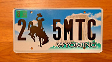 WYOMING DEVIL'S TOWER /BUCKING HORSE LICENSE PLATE /TAG ~5MTC~ (2009) picture