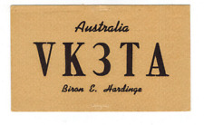 Ham Radio Vintage QSL Card     VK3TA   Horsham, Vic. AUSTRALIA picture