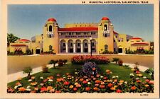 Antique Postcard Municipal Auditorium San Antonio Texas picture