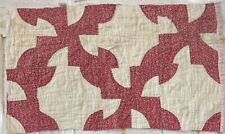 Vintage Quilt Piece Cutter Drunkards Path 13”X23” Cinnamon Pink picture