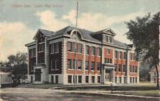 Clinton, IA Iowa   LYONS HIGH SCHOOL  Clinton County 1911 Hugh Leighton Postcard picture