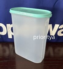 Tupperware Modular Mates Oval Container #4 with Flat Seal in Mint Green New picture