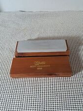 Vintage Smith’s Soft Arkansas  Knife Sharpening Stone in Cedar Wooden Box SBK6 picture