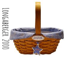 Longaberger 2000 Century Celebrations Cheers Basket Combo w Tie On Vintage picture