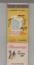 Matchbook Cover - Mississippi The Hospitality State picture