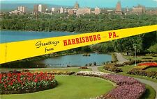 Greetings from Harrisburg PA Pennsylvania Capital Keystone State Postcard picture