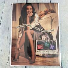 1991 Sexy Lady Leggs Pantyhose Vintage Print Ad/Poster Promo Art Legs Heels picture