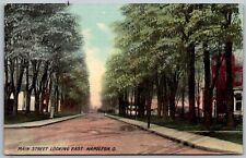 Napoleon Ohio c1910 Postcard Main Street Looking East picture