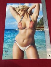 Supermodel Genevieve Morton 2-page Sexy Bikini 2015 Print Pinup picture
