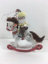 HERSHEY'S Elf Riding Rocking Horse Ornament 3 3/4 1989 NO. 5 picture