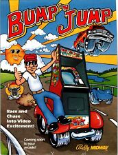 Bump N Jump Arcade Game FLYER Original 1983 Video Game Art Double Sided Retro picture