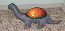 Dinosaur Table Lamp Night Light Long Neck Jurassic Brontosaurus Vintage 11” Long picture