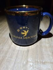 Gardner Merchant Coffee Mug, Dark Blue with Gold Trim picture