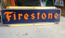 RARE Vintage 1947 Firestone Sign 6ft by 2ft  picture