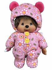 Sekiguchi Monchhichi Pink Pudding Rompers Small Doll Anime Collectible Plushie picture