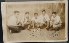 1927 Cleveland Euclid Beach Park 5 Sharp Dressed Guys Shooting Craps Photo Named picture