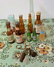 Lot of 10 Vintage  Mini  Miniature Bottles - Empty picture
