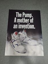 1990 Vintage Print Ad Reebok the Pump 6 Page  basketball shoes  picture