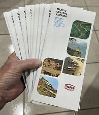10 Vintage 1977 TEXACO Travel Maps of Mexico – Central America - Unused picture