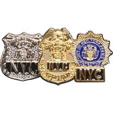 NYPD Officer Sergeant Detective Lapel Pin dual plated 3D top quality GL15-001 P- picture