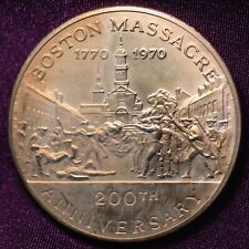 1970 200th Anniversary Boston Massacre Official City Seal Bronze Medallion picture