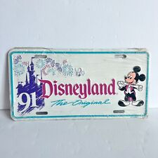 VTG 1991 Disneyland The Original License Plate Mickey Mouse Metal New Sealed picture