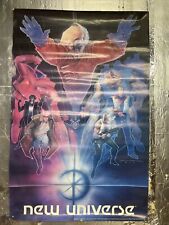 New Universe Marvel Comics Original 1986 Bill Sienkiewicz Gruenwald Poster  picture