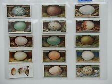 14/50 OGDEN'S cards 1923  BIRD'S EGGS  Cut outs + 1 x British Birds & their eggs picture