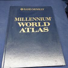 Vintage 2000 Rand McNally Millennium World Atlas EUC Hardcover  picture