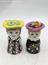 Bella Casa By Ganz Multicolor Susan Paley Decorative Salt And Pepper Shakers picture