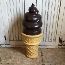 Blow Mold Giant Plastic Ice Cream Cone Chocolate Swirl Safe T Cup Fantasia picture