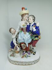 Antiq Meissen Germany Multicolor Porcelain Amorous Figural Group H.P. Detailed. picture