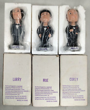 3 Three Stooges Bobblehead Figurines Larry Curly Moe Figure Lot 2003 Harrah's picture