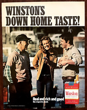1971 WINSTON Cigarettes Vintage Print Ad Down Home Taste picture