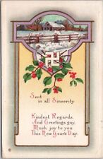 1915 NEW YEAR Postcard 